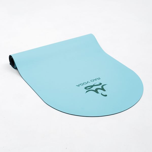 Килимок для йоги з каучуку Vimal Oval Sky Blue RAO 185&times;68&times;0.4 см rao103VOsb4 фото