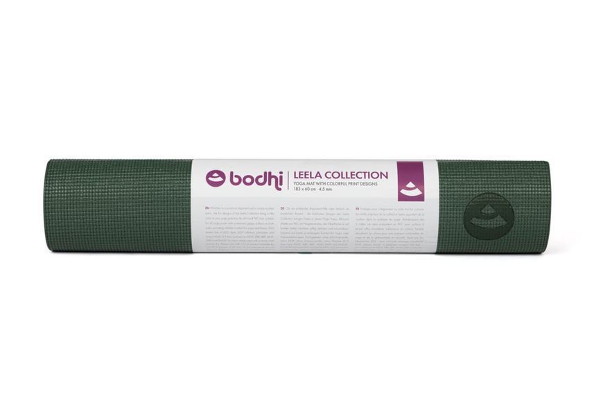 Килимок для йоги Bodhi Leela Yantralign - Янтра Forest Green 183x60x0.45 см 896bfyg фото
