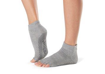 Носки для йоги ToeSox Half Toe Ankle Grip Heather Grey S (36-38.5) 841090108449 фото