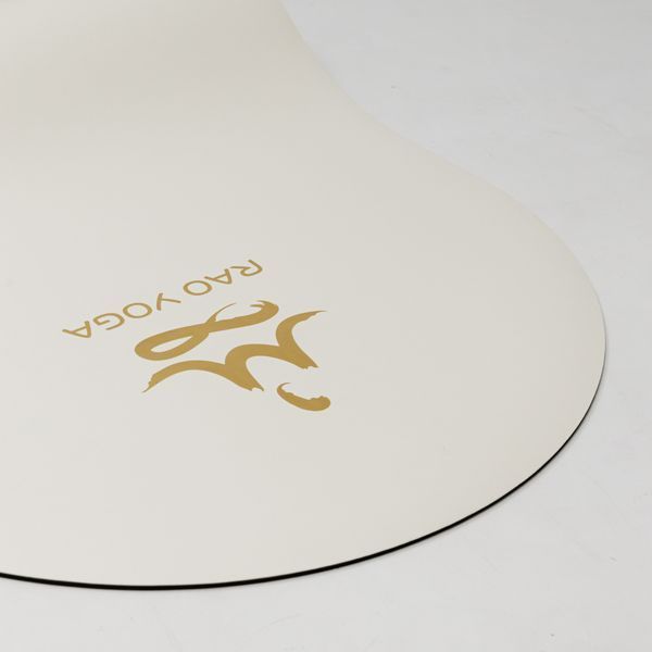 Rubber Yoga Mat Vimal Oval White RAO 183&times;68&times;0.5 cm