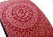 Yoga wheel Mandala OM Amber polyurethane burgundy 32x13 cm