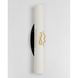 Rubber Yoga Mat Vimal Oval White RAO 183&times;68&times;0.5 cm