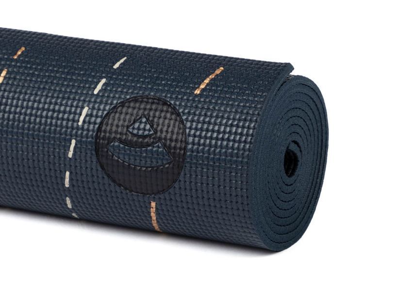Коврик для йоги Bodhi Leela Lunalign &mdash; Фазы Луны Midnight Blue 183x60x0.45 см 896dbmo фото