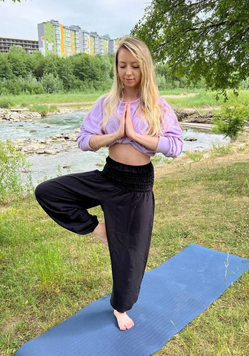 Східні штани з широкою гумкою Black RAO WEAR унісекс RAO WEAR One Size зріст 175- 185 см чорний rw401WBblk3 фото