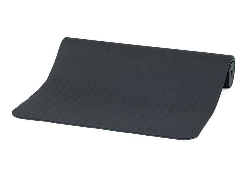 Килимок для йоги Bodhi Lotus Pro 183x60x0.6 см чорний/сріблясто-сірий 942lps фото