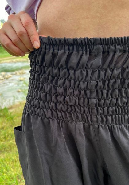 Східні штани з широкою резинкою Black RAO WEAR унісекс One Size зріст 165-175 см чорний rw401WBblk2 фото