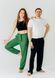 Штаны свободные однотонные Base RAO WEAR унисекс OneSize рост 165-175 см зеленый rw402Bgr2 фото 3