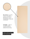 Коврик для йоги каучуковый Vimal Core Beige RAO 183&times;68&times;0.5 см rao103VCb5 фото 14