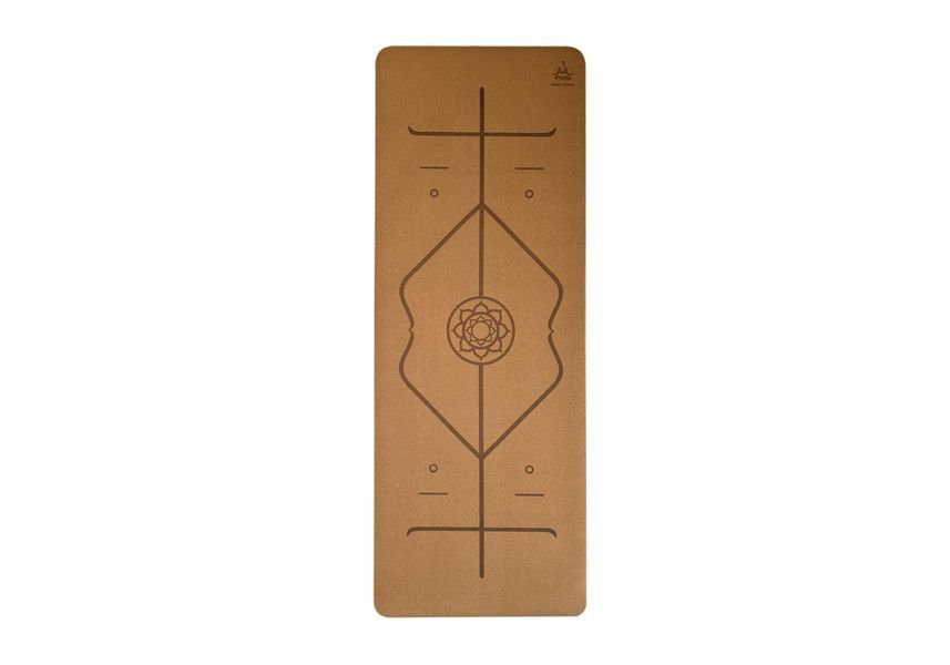 Килимок для йоги RAO Guru Align корковий 183x66x0.5 см rao104GA фото