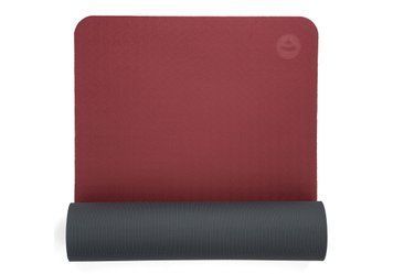 Килимок для йоги Bodhi Lotus Pro 183x60x0.6 см темно-червоний / антрацитовий 942ldr фото