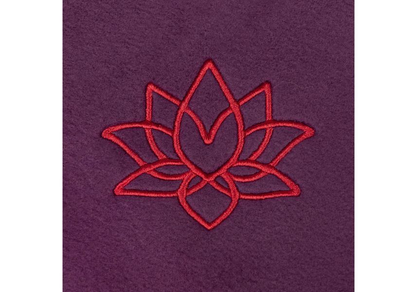 Йога-покрывало (флисовый плед) Asana Lotus Bodhi сливовый 200х140 см 991pl фото