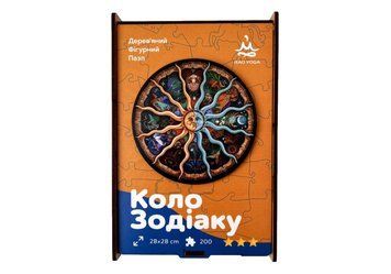 Дерев'яний пазл для дорослих Круг Зодіаку RAO у подарунковій коробці 28 x 28 см 200 деталей rao450PZC фото