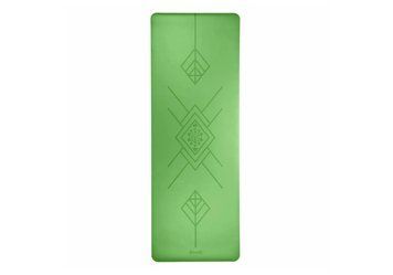 Каучуковий килимок для йоги Bodhi Phoenix Tribalign зелений 185x66x0.4 см 630GGT фото