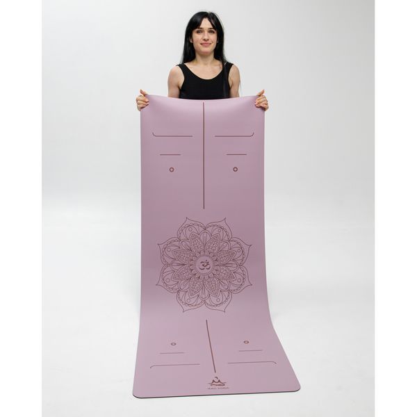 Килимок для йоги каучуковий Vimal Mandala OM Pastel Lilac RAO 185&times;68&times;0.4 см rao103MOpl4 фото