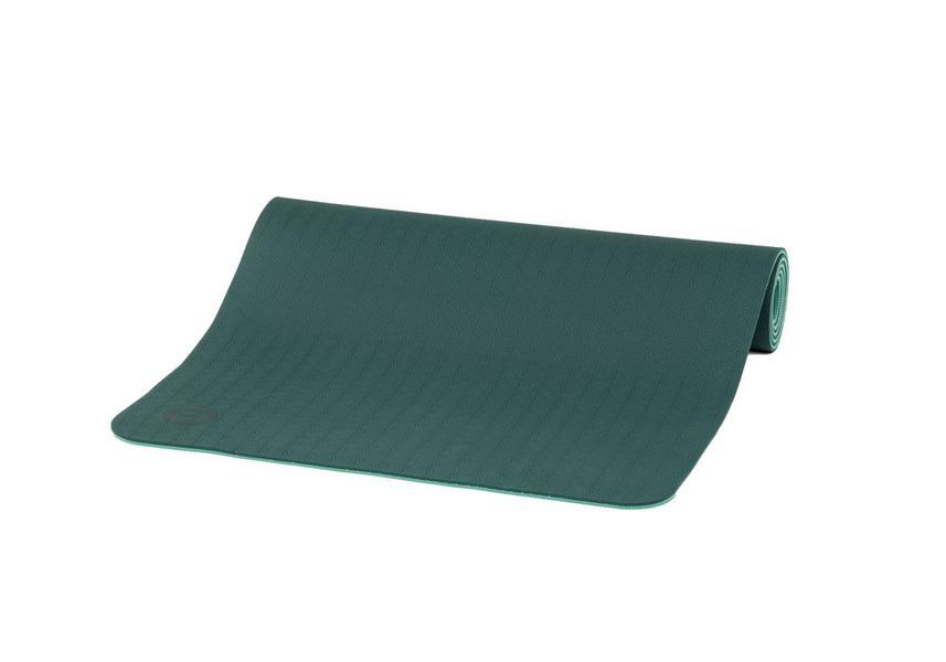 Коврик для йоги Bodhi Lotus Pro 183x60x0.6 см темно-зеленый/зеленый 942ldg фото