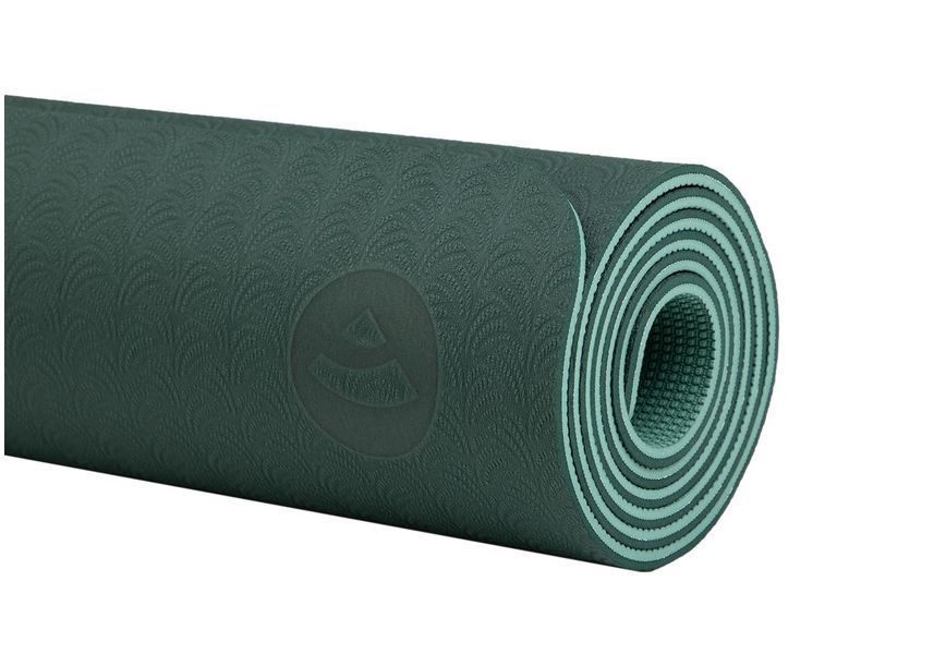 Коврик для йоги Bodhi Lotus Pro 183x60x0.6 см темно-зеленый/зеленый 942ldg фото