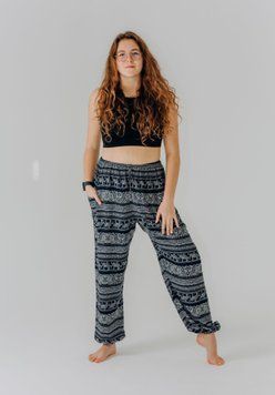 Вільні штани-шаровари Elephant Midnight RAO WEAR унісекс OneSize зріст 175-185 см темно-сині rw403LElmn3 фото