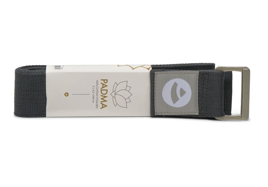 Ремінь для йоги Padma XL Bodhi антрацит 305&times;4.5 см 913DSXL фото