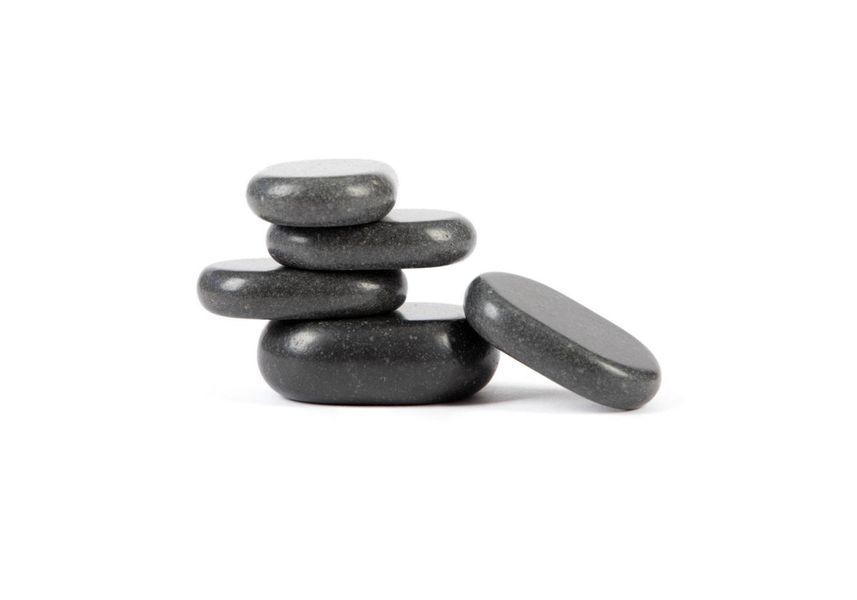Набор базальтовых камней для стоун-терапии Welltouch Hot Stone 18 шт Bodhi с бархатным мешочком SPHS18 фото