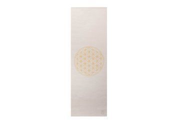 Килимок для йоги Bodhi Leela Flower of Life срібна хмара 183x60x0.45 см 896scb фото