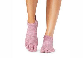 Носки для йоги ToeSox Full Toe Low Rise Grip Berry Space Dye Tec S (36-38.5) 840271407708 фото
