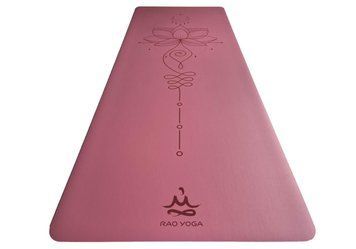 Килимок для йоги каучуковий Vimal Unalome Lotus Berry RAO 185&times;68&times;0.4 см rao103VULb4 фото
