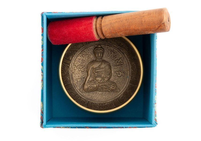 Тибетська співаюча чаша з гравіюванням &laquo;Будда&raquo; від Bodhi (D 11 см) ks11 фото