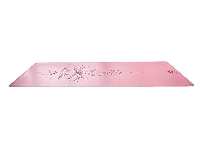 Килимок для йоги каучуковий Vimal Unalome Lotus Berry RAO 185&times;68&times;0.4 см rao103VULb4 фото