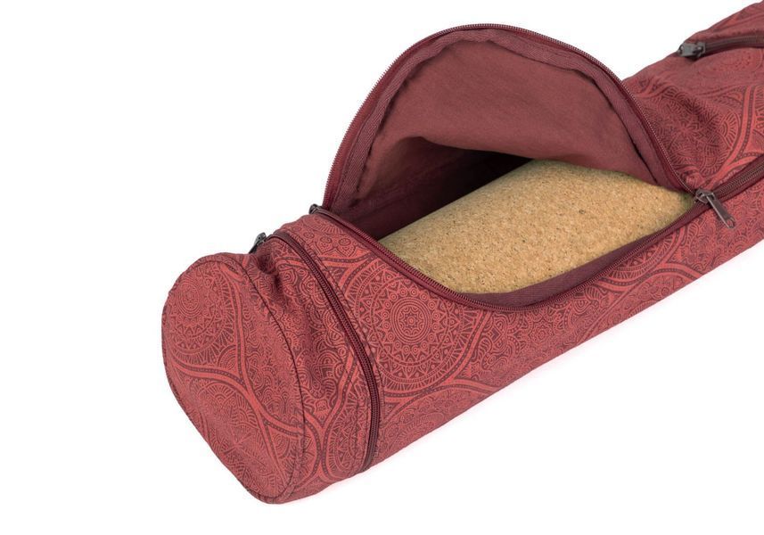Сумка-чехол для йоги Asana Bag Cotton Mayuri Maharaja Collection Bodhi 60 см темно-красный 541MR фото