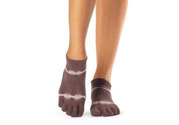 Шкарпетки для йоги ToeSox Full Toe Low Rise Grip Quartz Wave Stripe S (36&ndash;38.5) 840271428413 фото