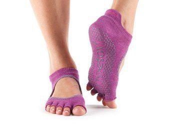 Носки для йоги ToeSox Half Toe Bella Grip Mulberry Batik M (39-42.5) 841090130242 фото