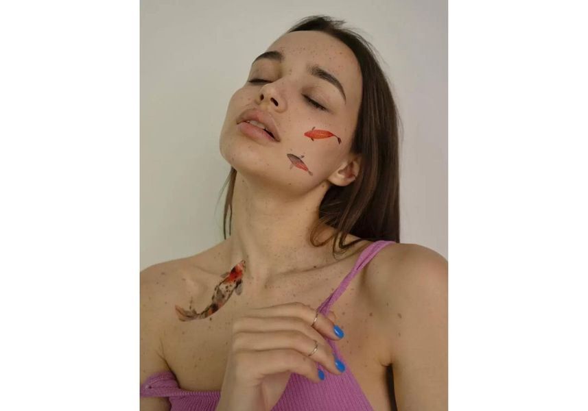 Temporary tattoo in Koi Carp color - Part 2 ArleySign 145x205 mm