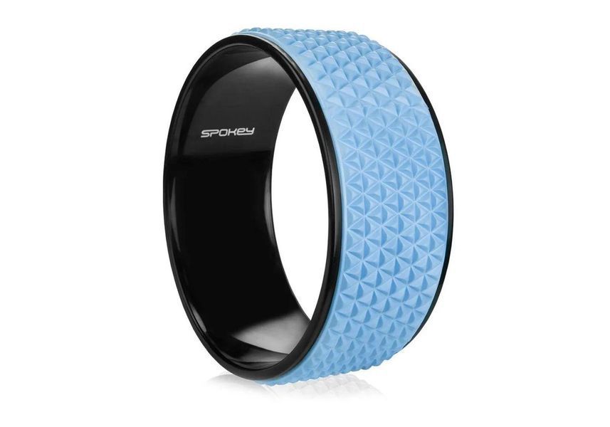 Yoga and fitness massage wheel Spokey Leda 33 x 13 cm blue-black
