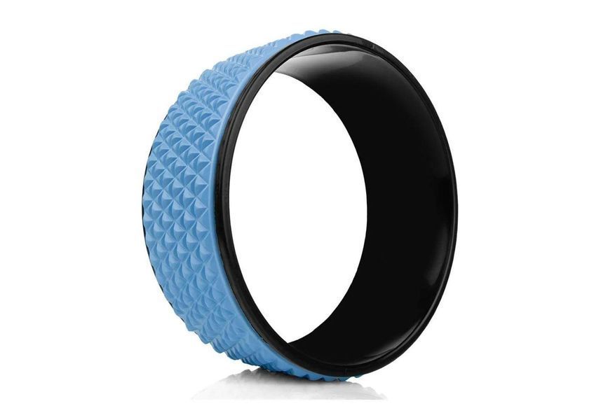 Yoga and fitness massage wheel Spokey Leda 33 x 13 cm blue-black