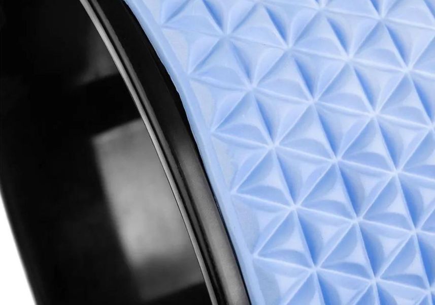 Yoga and fitness massage wheel Spokey Leda 33 x 13 cm blue-black