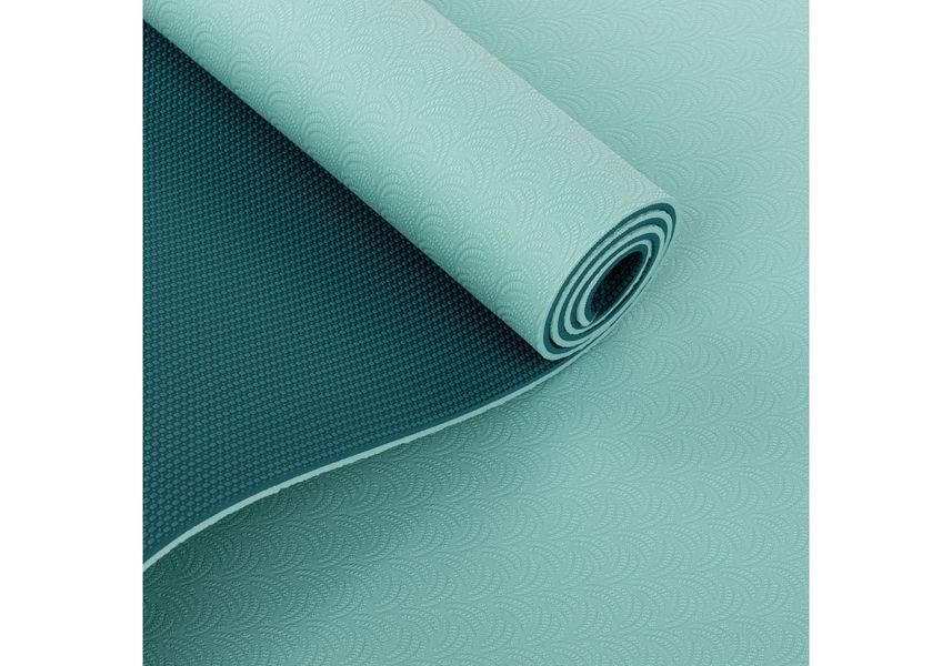 Килимок для йоги Bodhi Lotus Pro 183x60x0.6 см морська хвиля/бірюзовий 942AQT фото
