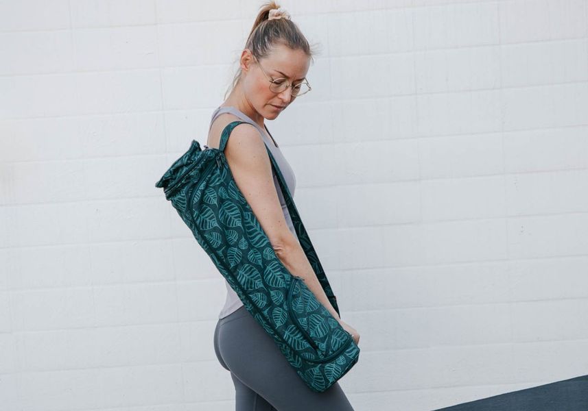 Сумка-чехол для йоги Asana Bag Cotton Maharaja Collection Bodhi 70 см темно-зеленый 542LG фото
