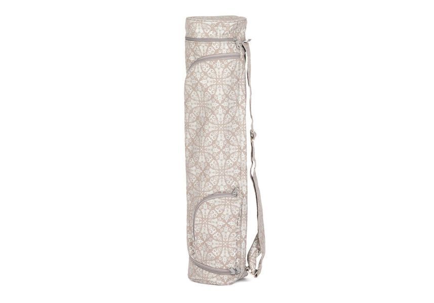 Сумка-чохол для йоги Asana Bag Cotton Raja Maharaja Collection Bodhi 60 см тауп/срібний 541AT фото