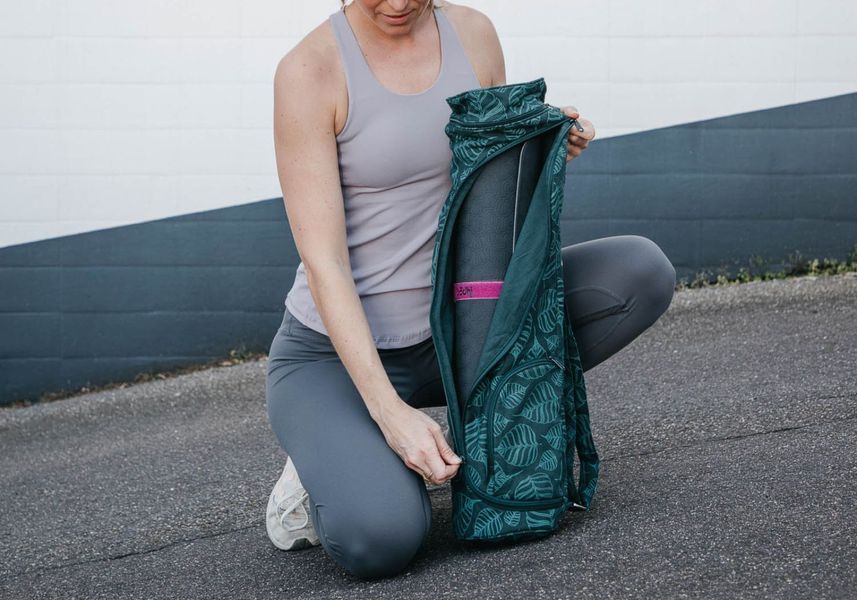 Сумка-чехол для йоги Asana Bag Cotton Maharaja Collection Bodhi 70 см темно-зеленый 542LG фото