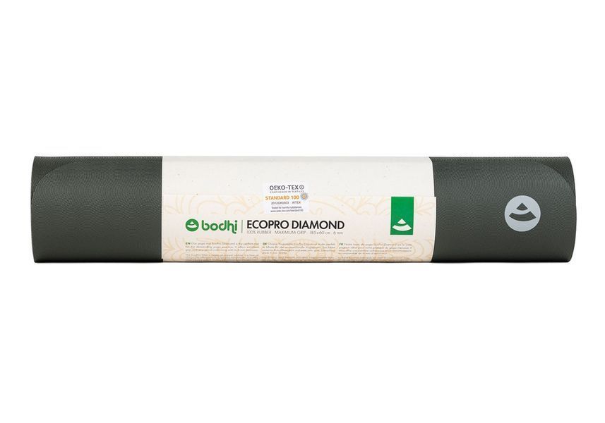 Коврик для йоги Bodhi Ecopro Diamond серый 185x60x0.6 см 659sg фото