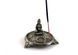 Metal aroma stick stand Buddha from Nepal 6x9x9 cm
