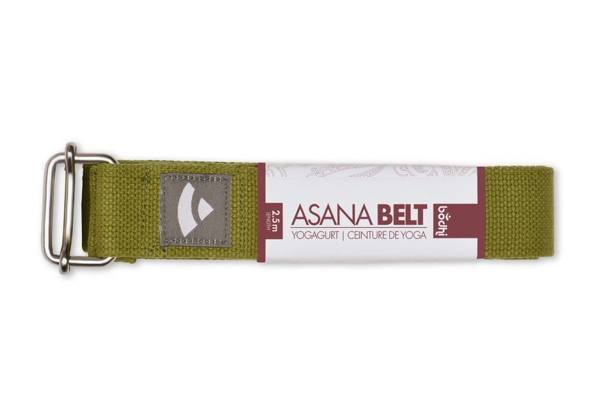Ремень для йоги Asana Belt от Bodhi оливково-зеленый 250x3.8 см 910so фото
