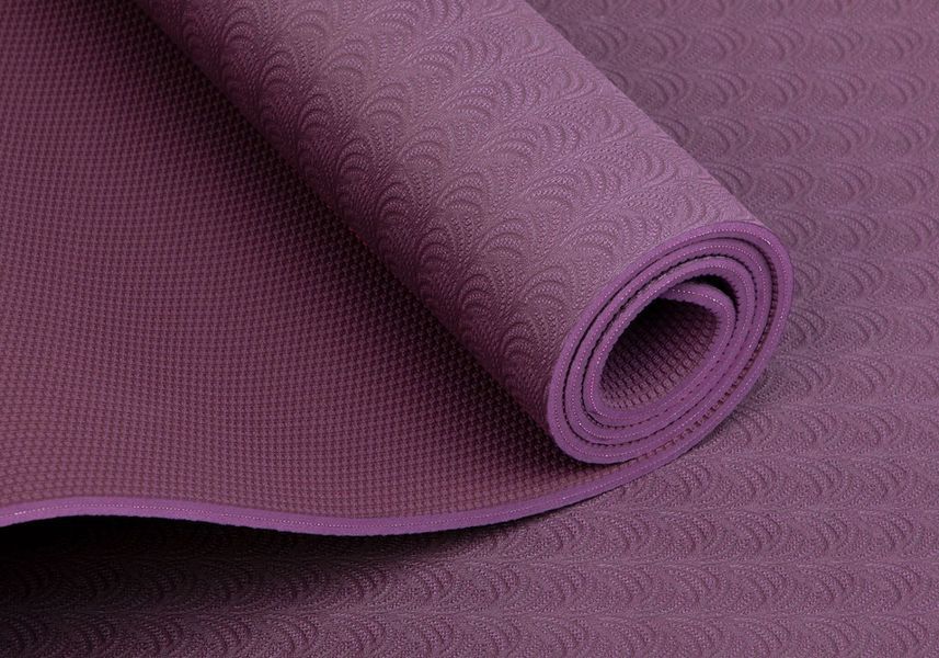 Коврик для йоги Bodhi Lotus Pro 183x60x0.6 см баклажан/светлый баклажан 942lpa фото