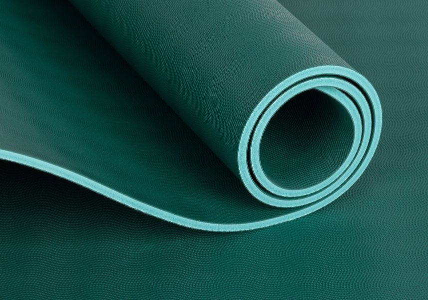 Коврик для йоги Bodhi Ecopro Diamond зеленый 185x60x0.6 см 659jg фото