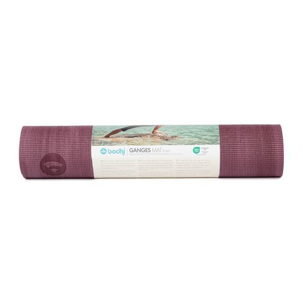 Килимок для йоги Bodhi Ganges баклажаново-бузковий 183x60x0.6 см 940AL фото