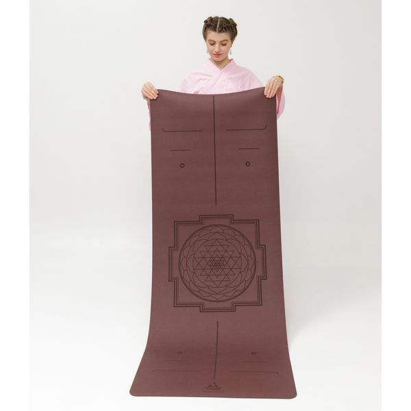 Килимок для йоги каучуковий Dinesh Yantra Marsala RAO 185&times;68&times;0.4 см rao105DYM4 фото