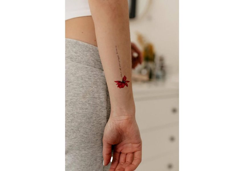 Тимчасове різнокольорове тату Кольорові лотоси Tattoshka 210x100 мм tt-8734 фото