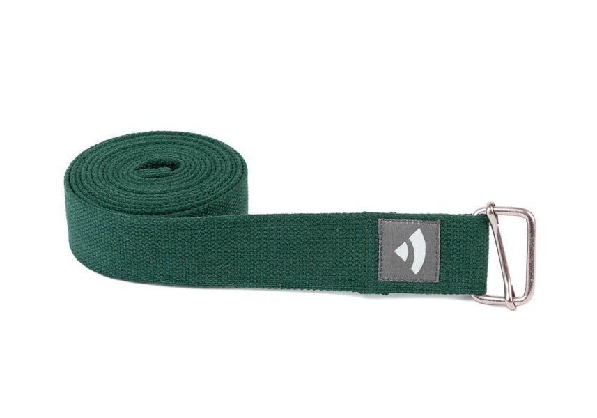 Ремінь для йоги Asana Belt від Bodhi темно-зелений 250x3.8 см 910PG фото