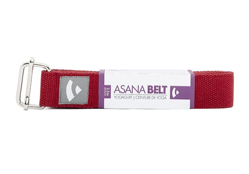 Ремінь для йоги Asana Belt від Bodhi бордовий 250x3.8 см 910sr фото