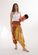 Штани-шаровари Аладіни (Афгані) з матнею Amber Mosaic RAO WEAR унісекс OneSize жовтий rw405ACAM фото 1